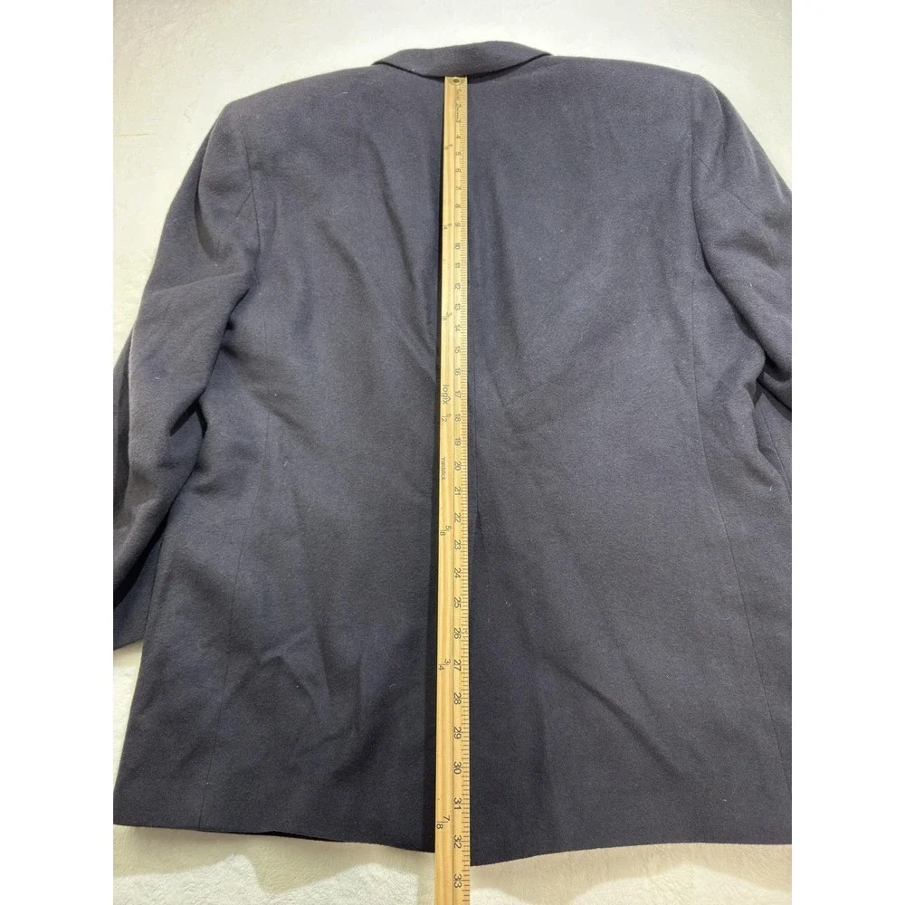 Jos A Bank Blazer Mens‎ 48 Long Black Camel Hair Tweed Sport Coat Made USA